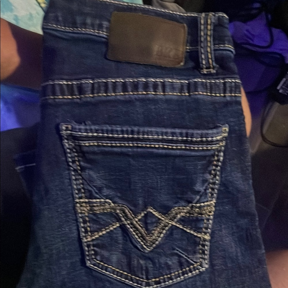 BKE Indigo Denim Jeans with Contrast Stitching